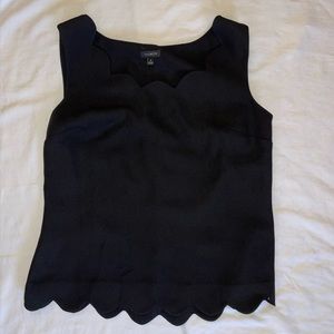 Talbots top, size: 8, scalloped edges